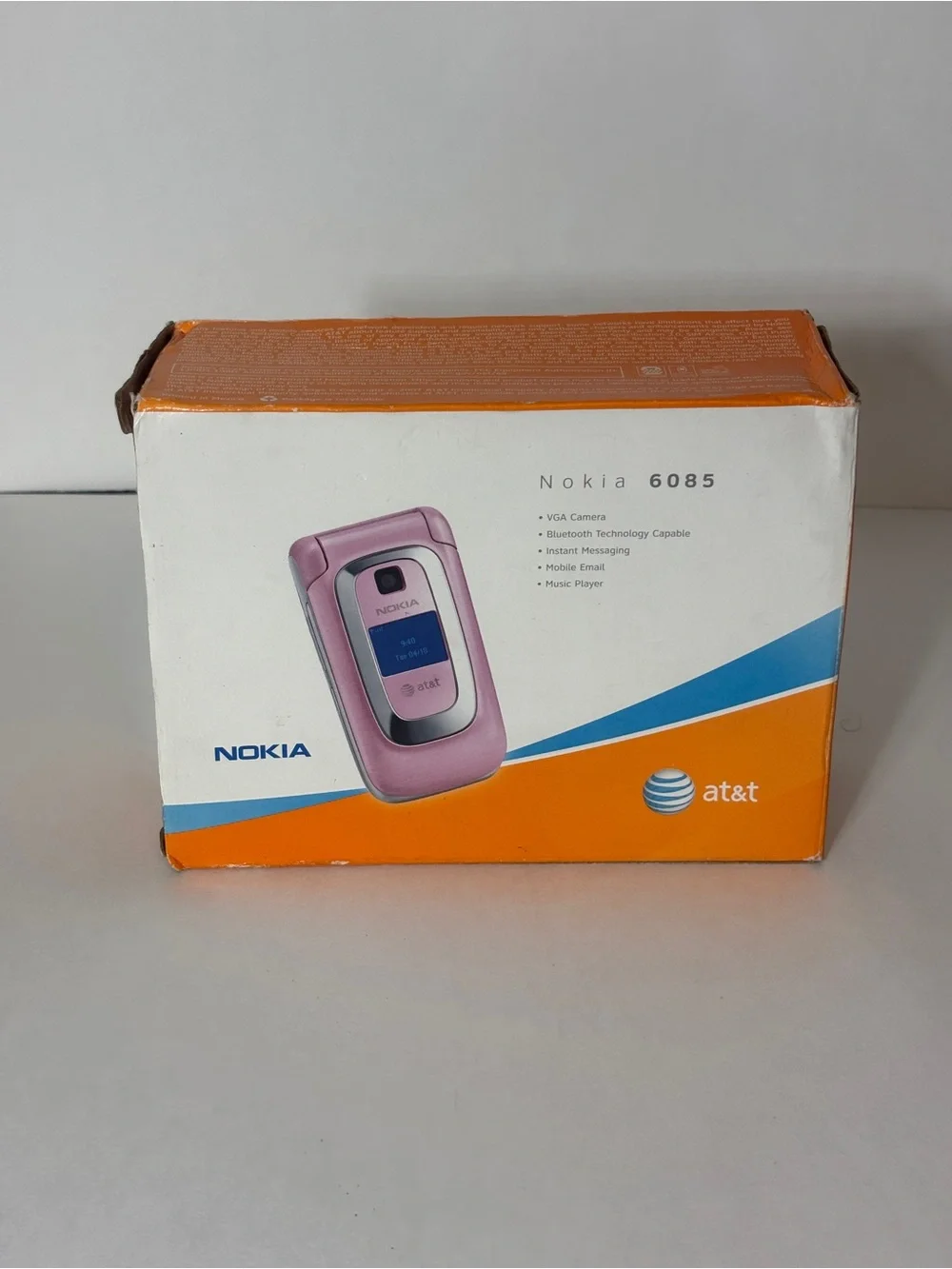 Vintage Y2K 2007 Nokia 6085 Pink Flip Phone Box Manual Battery Tested Works Rare